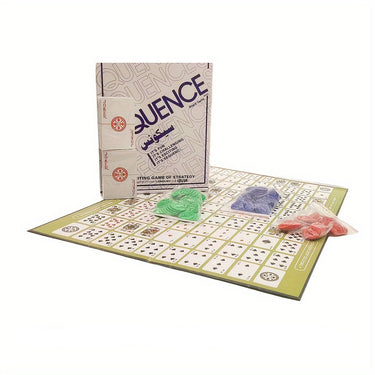 Strategisch Bordspel Sequence voor 2-12 Spelers, Geschikt voor Volwassenen en Kinderen, Bilingual Instructies 0